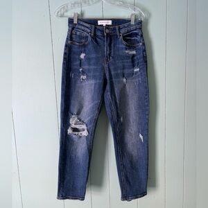Risen Jeans size 1/25 distressed denim holes womens
